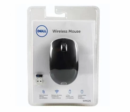 Ratón inalámbrico marca Dall Wm126, ratón de oficina comercial, ordenador portátil de sobremesa, ratón doméstico