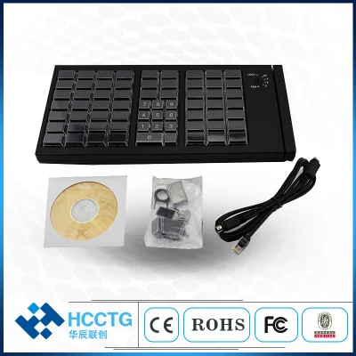 Teclado POS de membrana programable de 60 teclas con interfaz USB+PS/2 (KB60M)