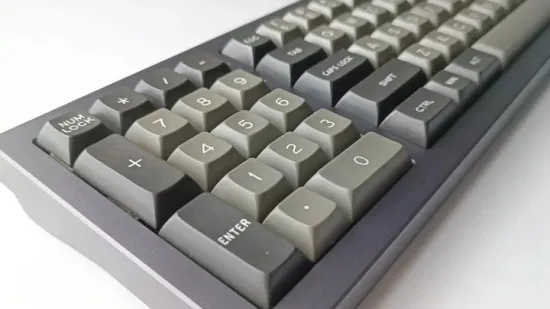 Teclados mecánicos con teclado ergonómico cableado personalizado con teclado numérico